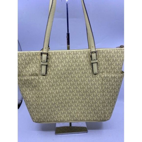 Michael Kors East West New Jet Set Top Zip Tote Buttercup Saffiano Leath… - Picture 7 of 7